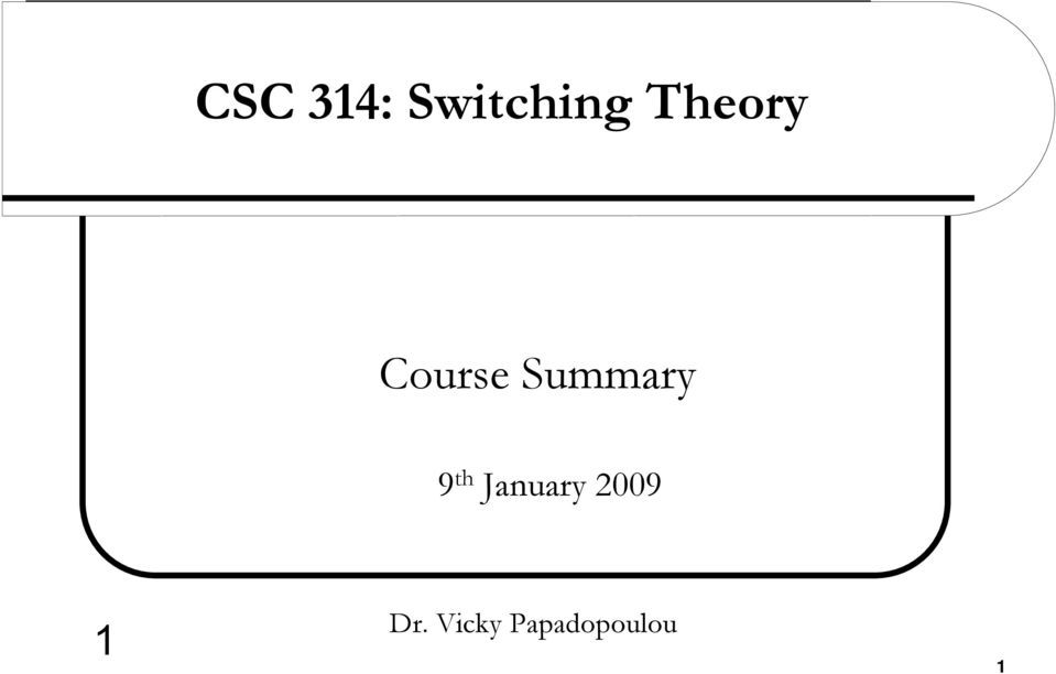 Theory Course