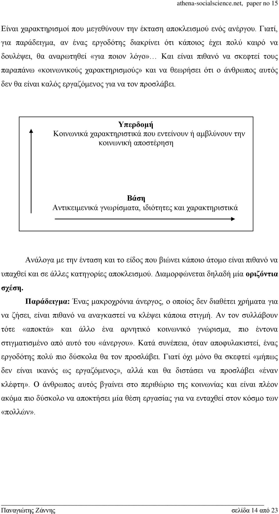 λα ζεσξήζεη φηη ν άλζξσπνο απηφο δελ ζα είλαη θαιφο εξγαδφκελνο γηα λα ηνλ πξνζιάβεη.