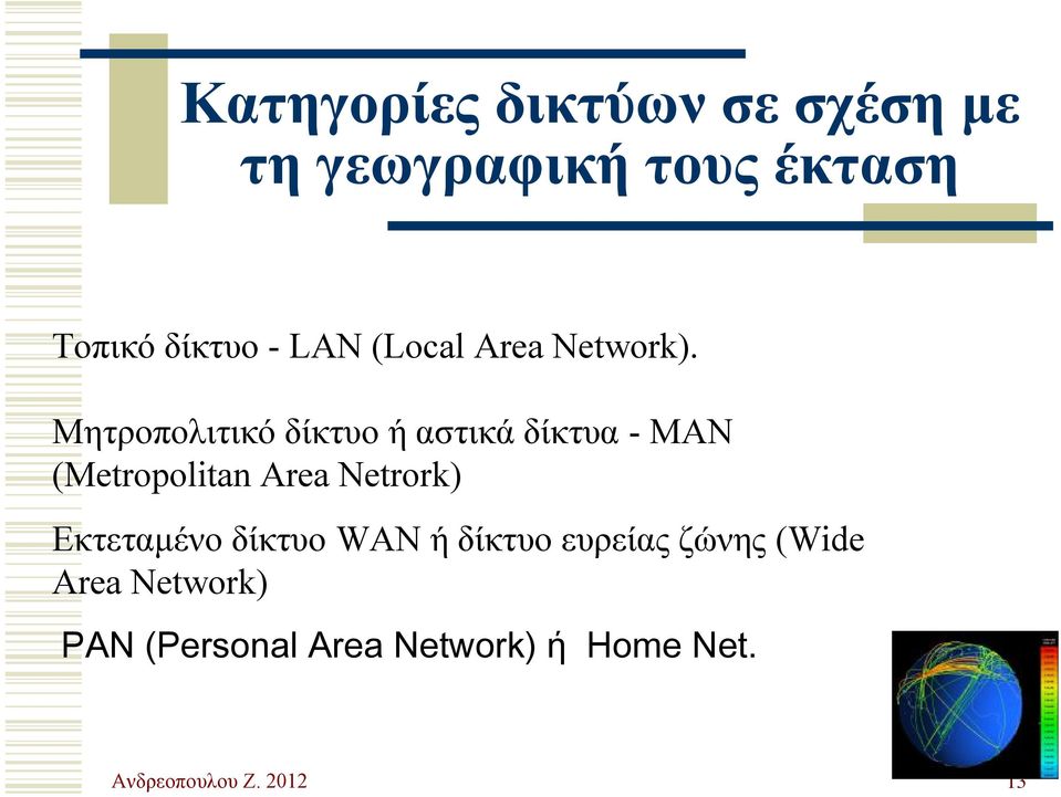 Μητροπολιτικό δίκτυο ή αστικά δίκτυα -MAN (Metropolitan Area Netrork)