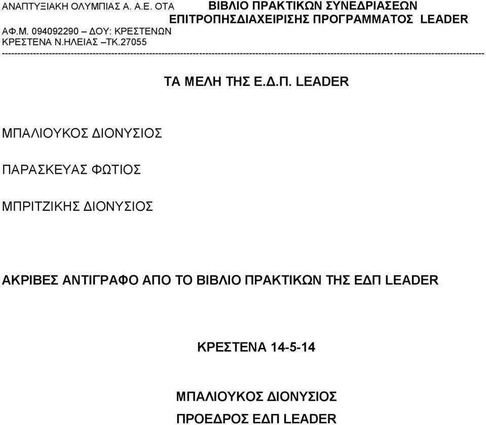 ΜΠΡΙΤΖΙΚΗΣ ΔΙΟΝΥΣΙΟΣ ΑΚΡΙΒΕΣ ΑΝΤΙΓΡΑΦΟ ΑΠΟ ΤΟ