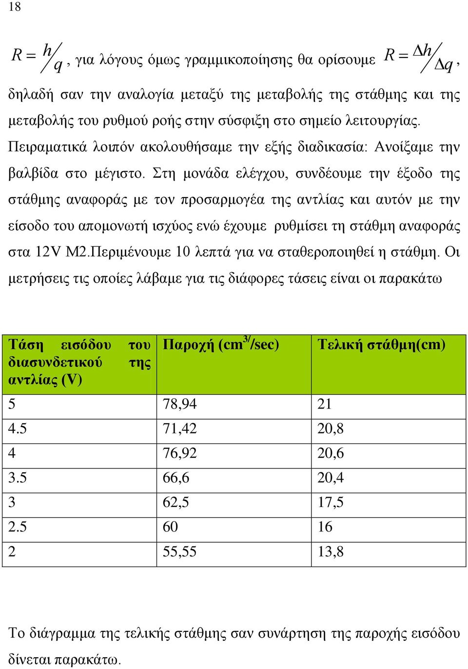 ηε κνλάδα ειέγρνπ, ζπλδένπκε ηελ έμνδν ηεο ζηάζκεο αλαθνξάο κε ηνλ πξνζαξκνγέα ηεο αληιίαο θαη απηόλ κε ηελ είζνδν ηνπ απνκνλσηή ηζρύνο ελώ έρνπκε ξπζκίζεη ηε ζηάζκε αλαθνξάο ζηα 2V Μ2.