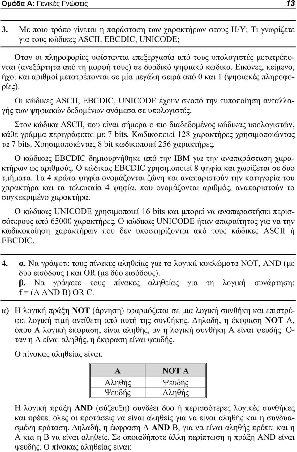 (ανεξάρτητα από τη μορφή τους) σε δυαδικό ψηφιακό κώδικα. Εικόνες, κείμενο, ήχοι και αριθμοί μετατρέπονται σε μία μεγάλη σειρά από 0 και 1 (ψηφιακές πληροφορίες).