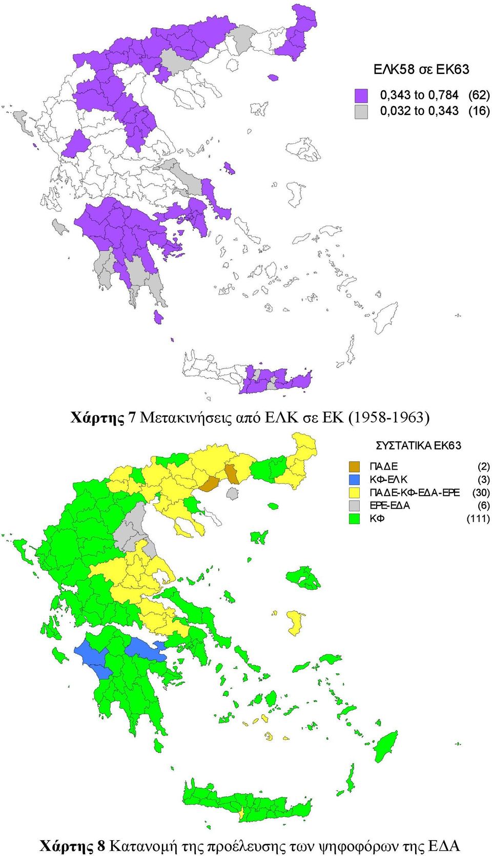 ΕΚ63 ΠΑ Ε (2) ΚΦ-ΕΛ Κ (3) ΠΑ Ε-ΚΦ-Ε Α-ΕΡΕ (30) ΕΡΕ-Ε Α (6)