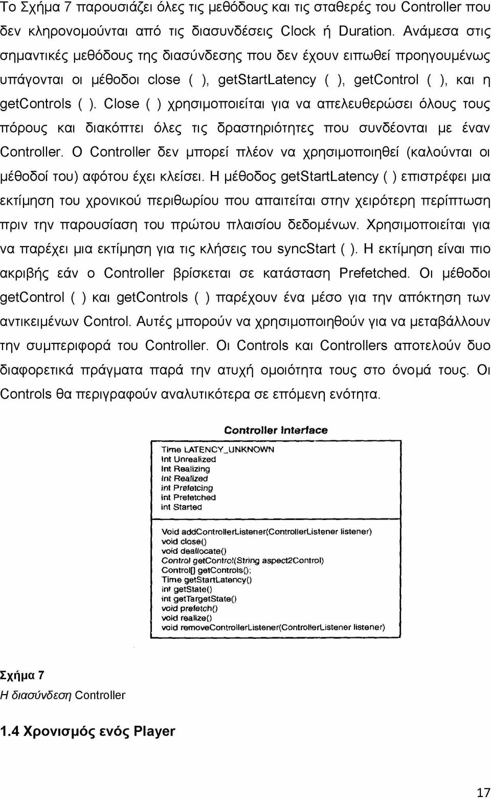 Close ( ) χρησιμοποιείται για να απελευθερώσει όλους τους πόρους και διακόπτει όλες τις δραστηριότητες που συνδέονται με έναν Controller.