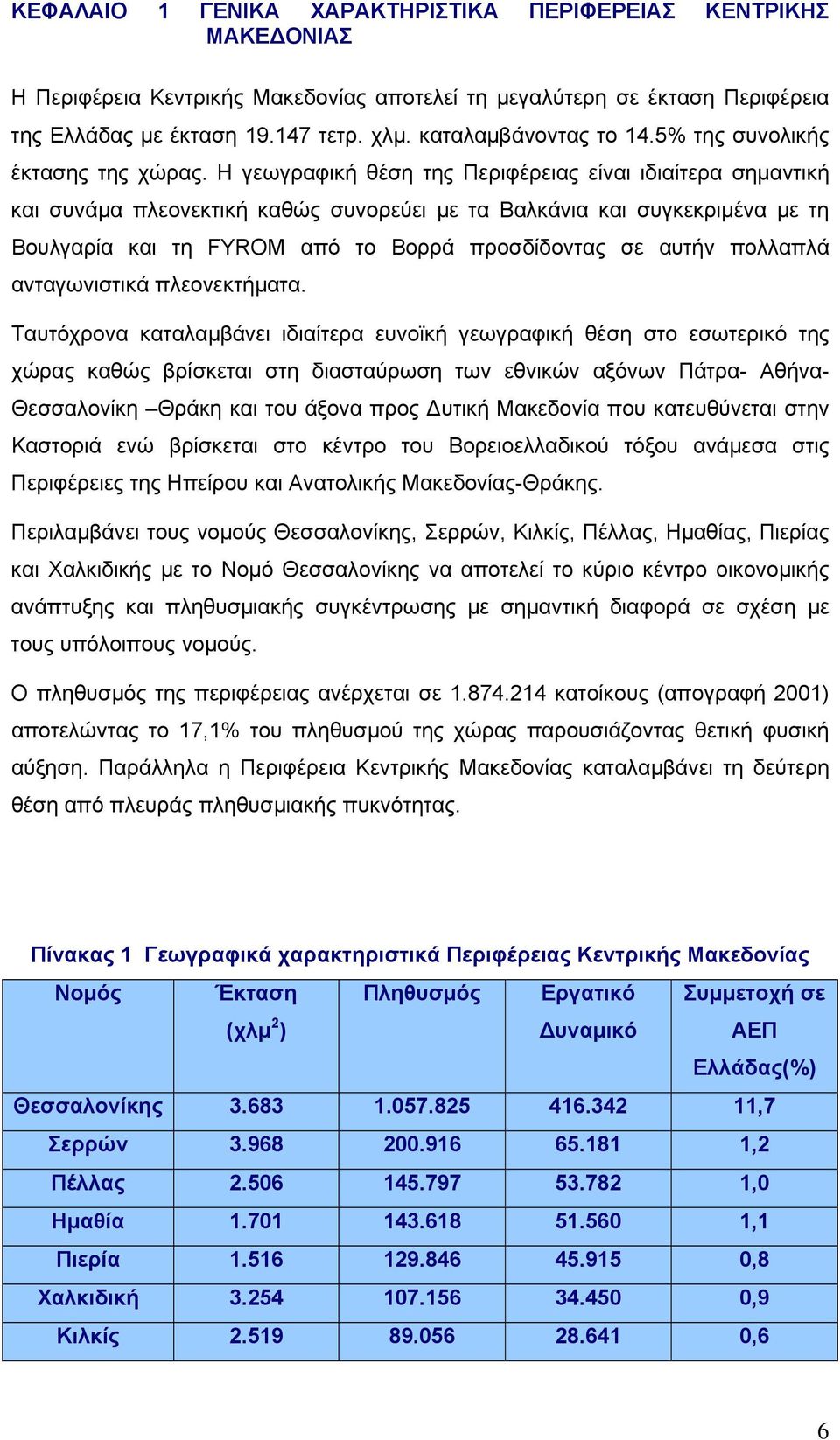 Η γεωγραφική θέση της Περιφέρειας είναι ιδιαίτερα σηµαντική και συνάµα πλεονεκτική καθώς συνορεύει µε τα Βαλκάνια και συγκεκριµένα µε τη Βουλγαρία και τη FYROM από το Βορρά προσδίδοντας σε αυτήν