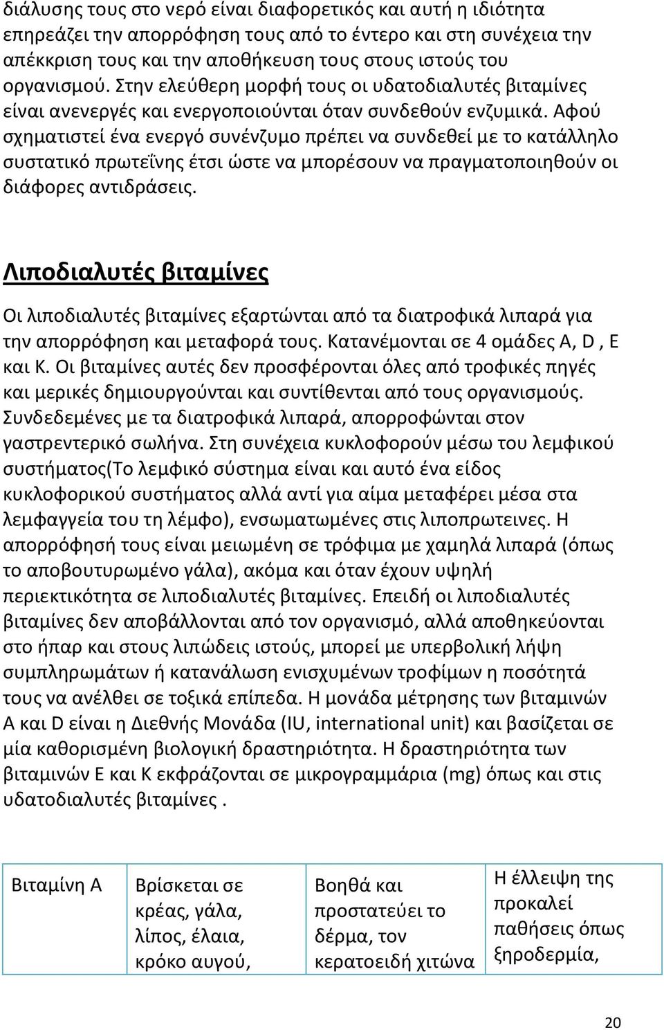 Αφού σχηματιστεί ένα ενεργό συνένζυμο πρέπει να συνδεθεί με το κατάλληλο συστατικό πρωτεΐνης έτσι ώστε να μπορέσουν να πραγματοποιηθούν οι διάφορες αντιδράσεις.