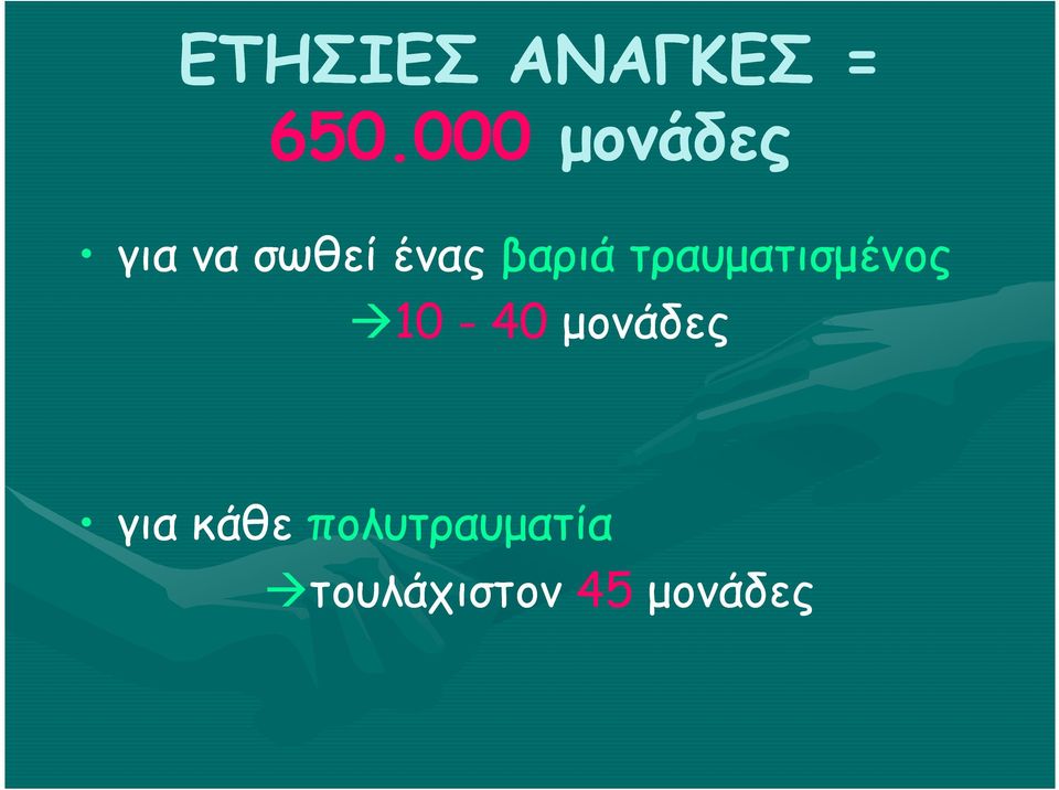 βαριά τραυµατισµένος 10-40