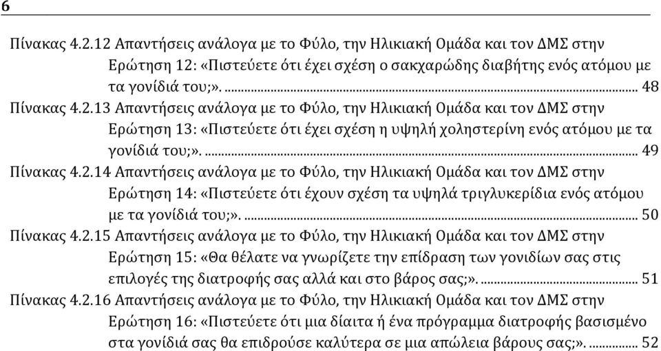 2.15 Απαντήσεις ανάλογα με το Φύλο, την Ηλικιακή Ομάδα και τον ΔΜΣ στην Ερώτηση 15: «Θα θέλατε να γνωρίζετε την επίδραση των γονιδίων σας στις επιλογές της διατροφής σας αλλά και στο βάρος σας;».