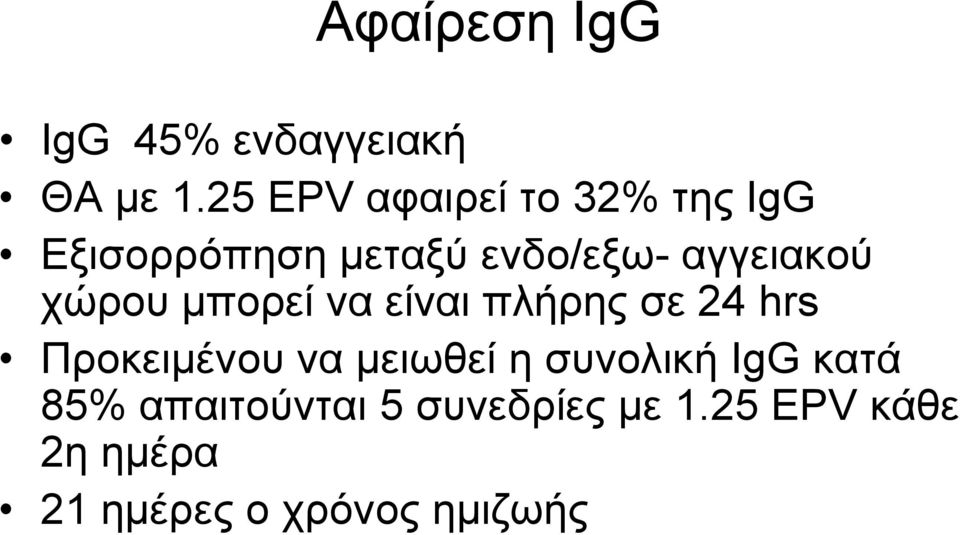 αγγειακού χώρου μπορεί να είναι πλήρης σε 24 hrs Προκειμένου να