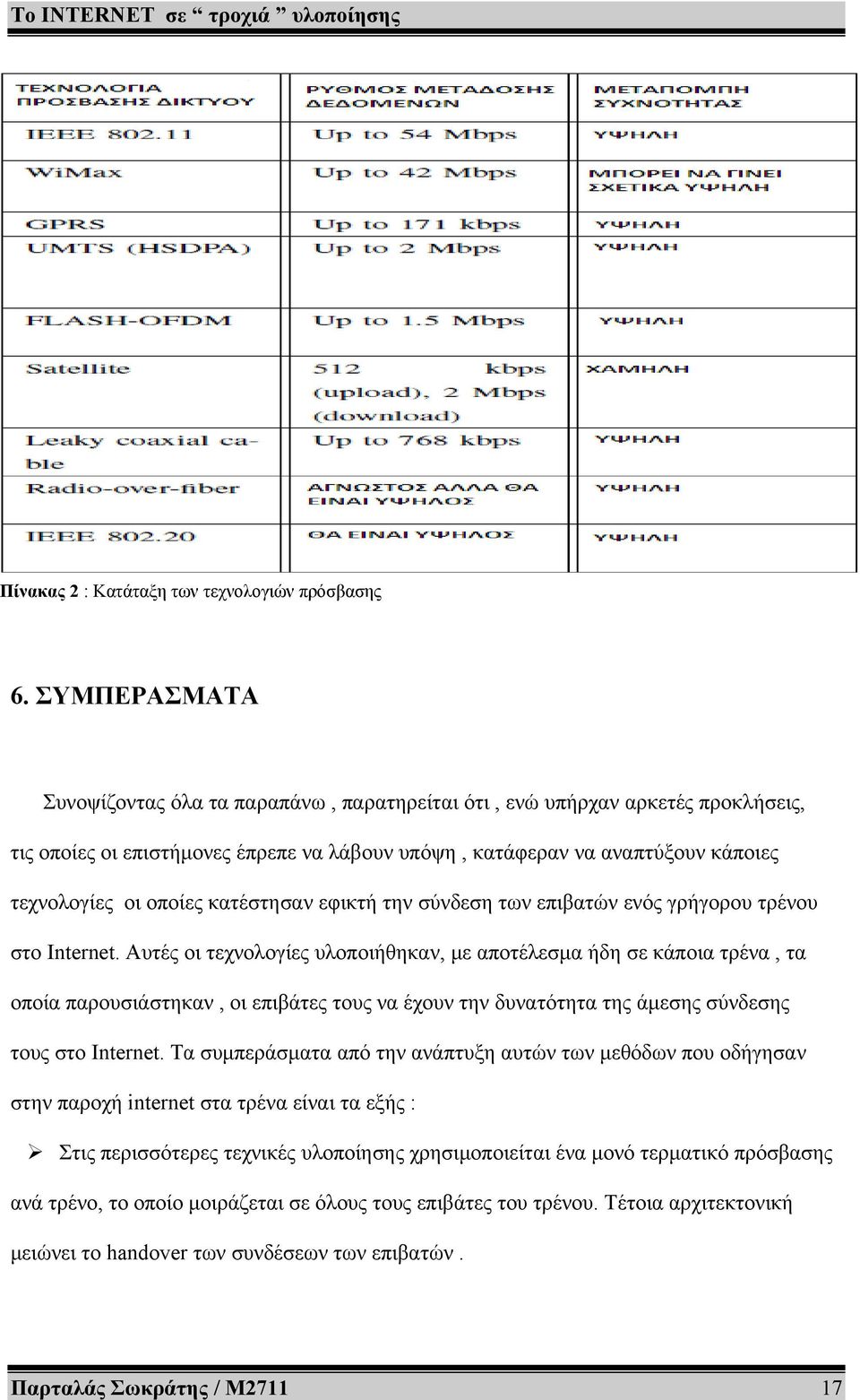 κατέστησαν εφικτή την σύνδεση των επιβατών ενός γρήγορου τρένου στο Internet.