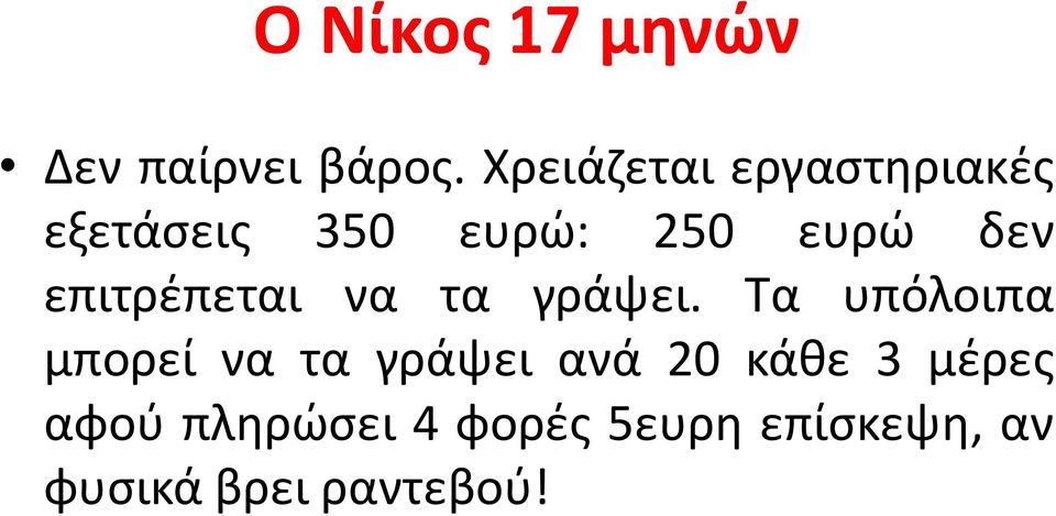 επιτρέπεται να τα γράψει.