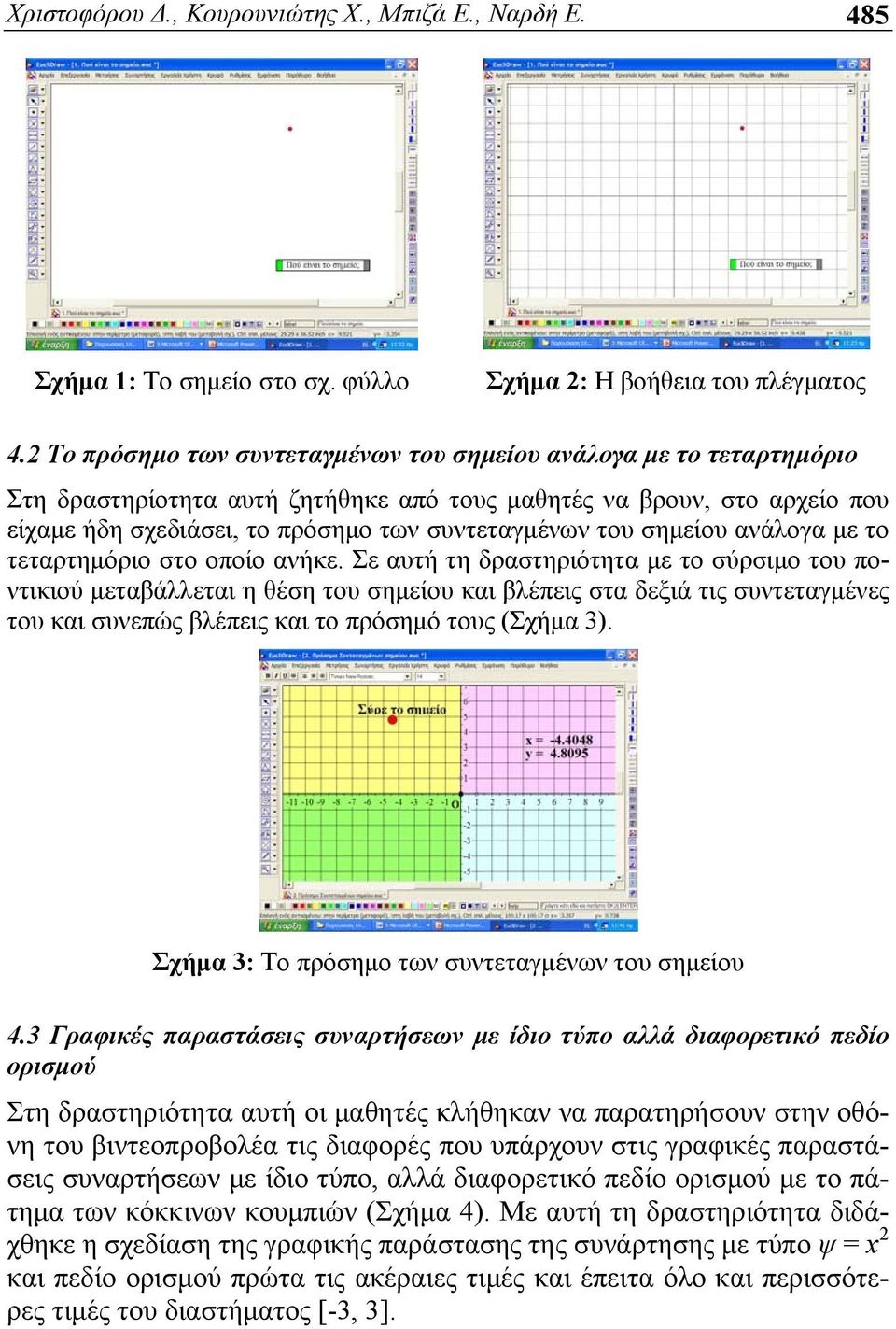 σημείου ανάλογα με το τεταρτημόριο στο οποίο ανήκε.