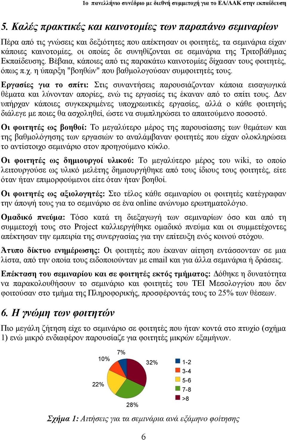 Εργασίες για το σπίτι: Στις συναντήσεις παρουσιάζονταν κάποια εισαγωγικά θέματα και λύνονταν απορίες, ενώ τις εργασίες τις έκαναν από το σπίτι τους.