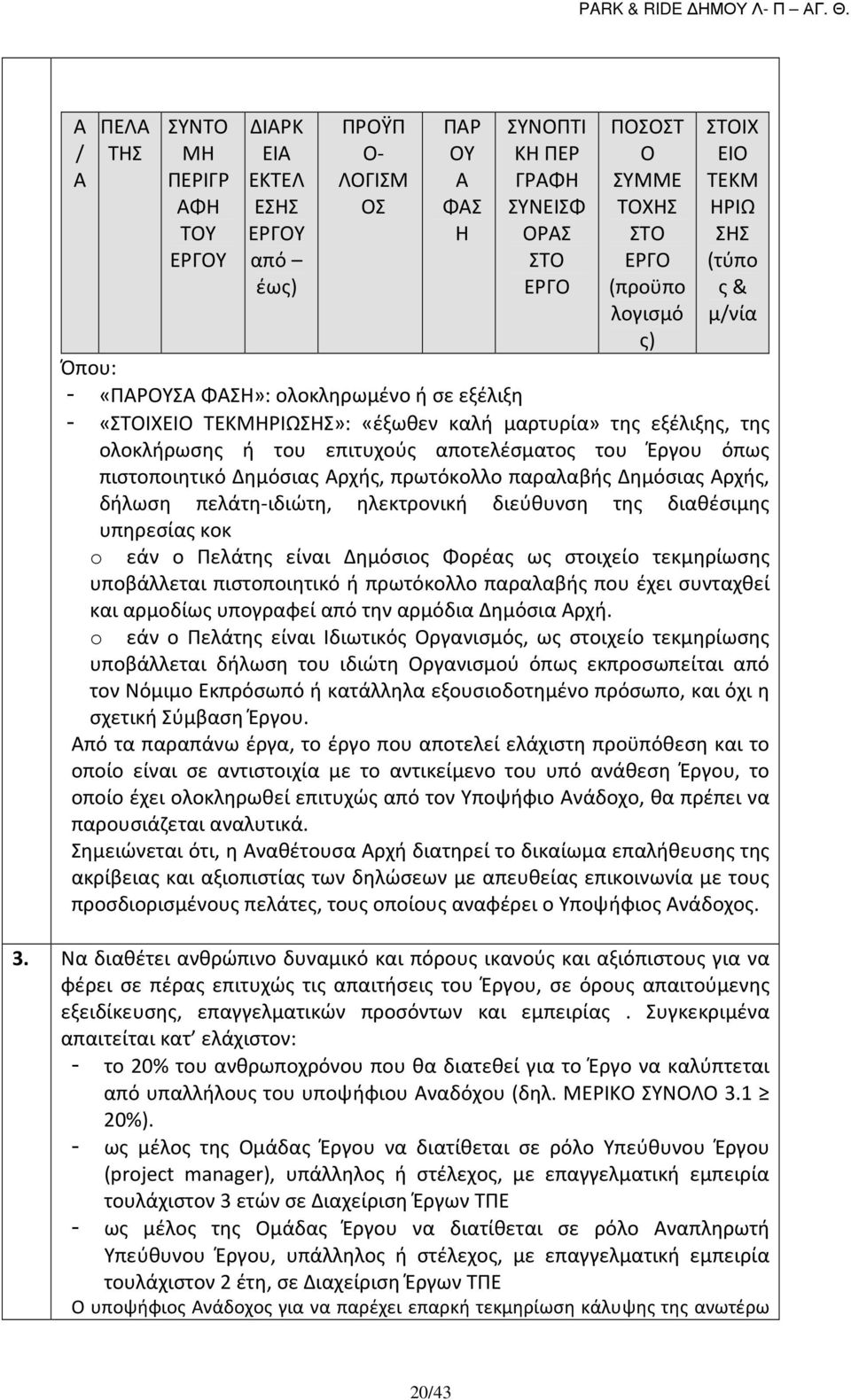 αποτελέσματος του Έργου όπως πιστοποιητικό Δημόσιας Αρχής, πρωτόκολλο παραλαβής Δημόσιας Αρχής, δήλωση πελάτη-ιδιώτη, ηλεκτρονική διεύθυνση της διαθέσιμης υπηρεσίας κοκ o εάν ο Πελάτης είναι Δημόσιος