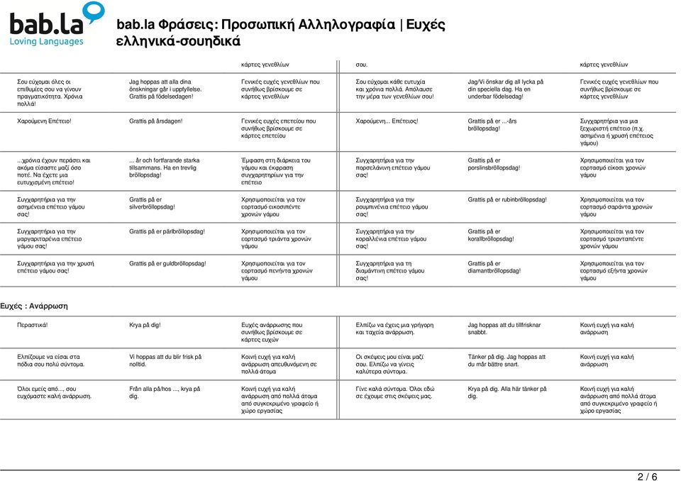 Γενικές ευχές επετείου που κάρτες επετείου Χαρούμενη... Επέτειος!...-års bröllopsdag! Συγχαρητήρια για μια ξεχωριστή επέτειο (π.χ. ασημένια ή χρυσή επέτειος ).