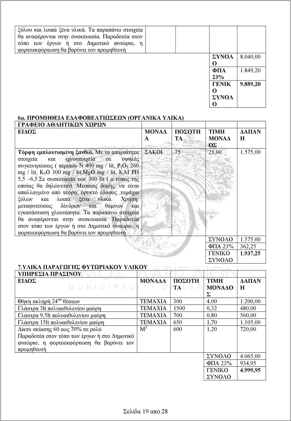 ΠΡΟΜΘΕΙ ΕΔΦΟΒΕΛΤΙΩΕΩΝ (ΟΡΓΝΙΚ ΥΛΙΚ) ΓΡΦΕΙΟ ΘΛΤΙΚΩΝ ΧΩΡΩΝ Τύρφη εμπλουτισμένη ξανθιά.