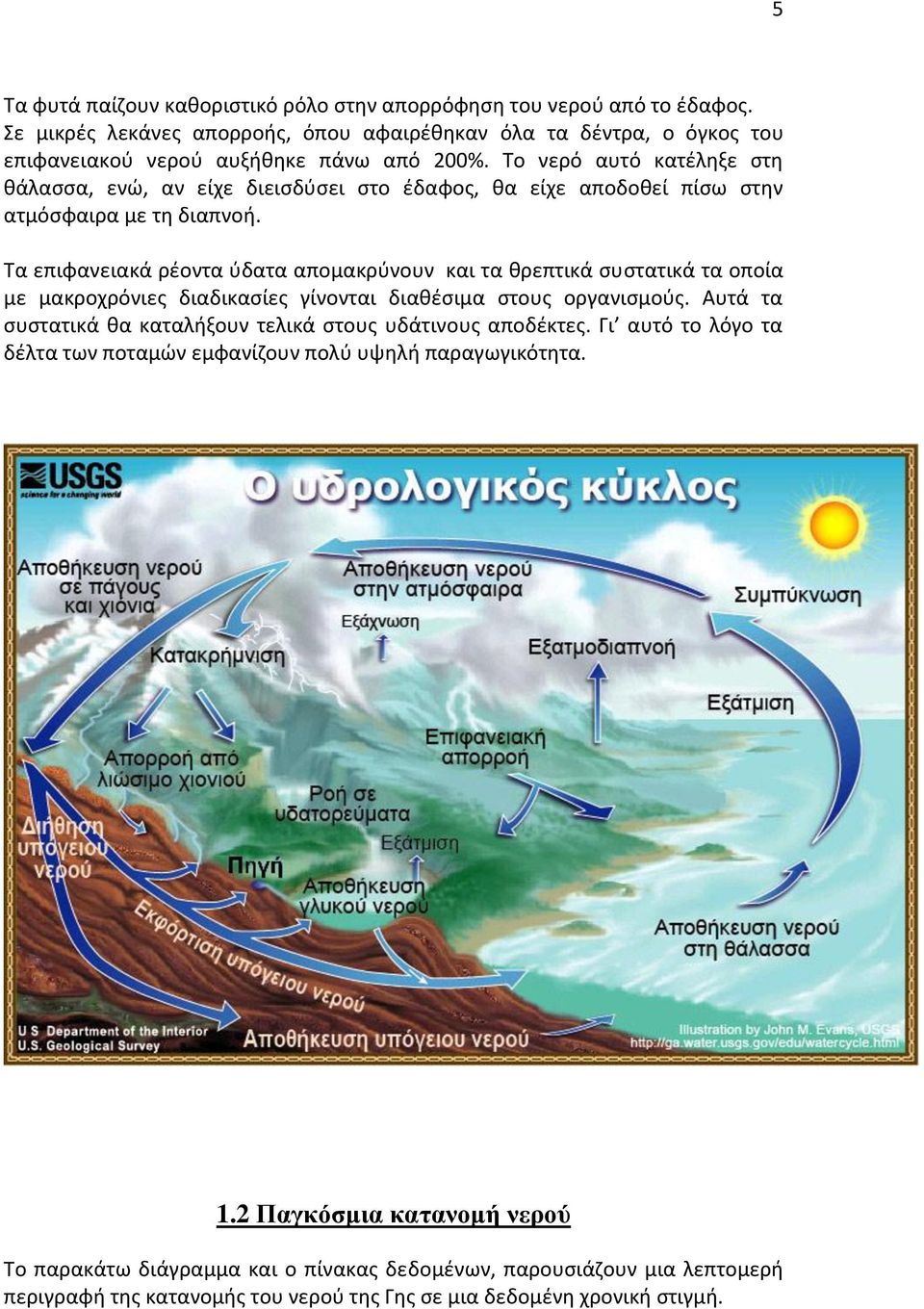 Τα επιφανειακά ρέοντα ύδατα απομακρύνουν και τα θρεπτικά συστατικά τα οποία με μακροχρόνιες διαδικασίες γίνονται διαθέσιμα στους οργανισμούς.