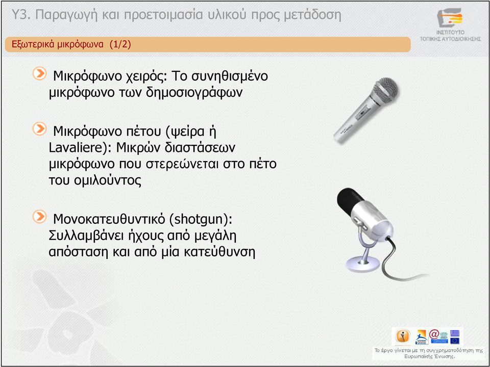 διαστάσεων µικρόφωνο που στερεώνεται στο πέτο του οµιλούντος