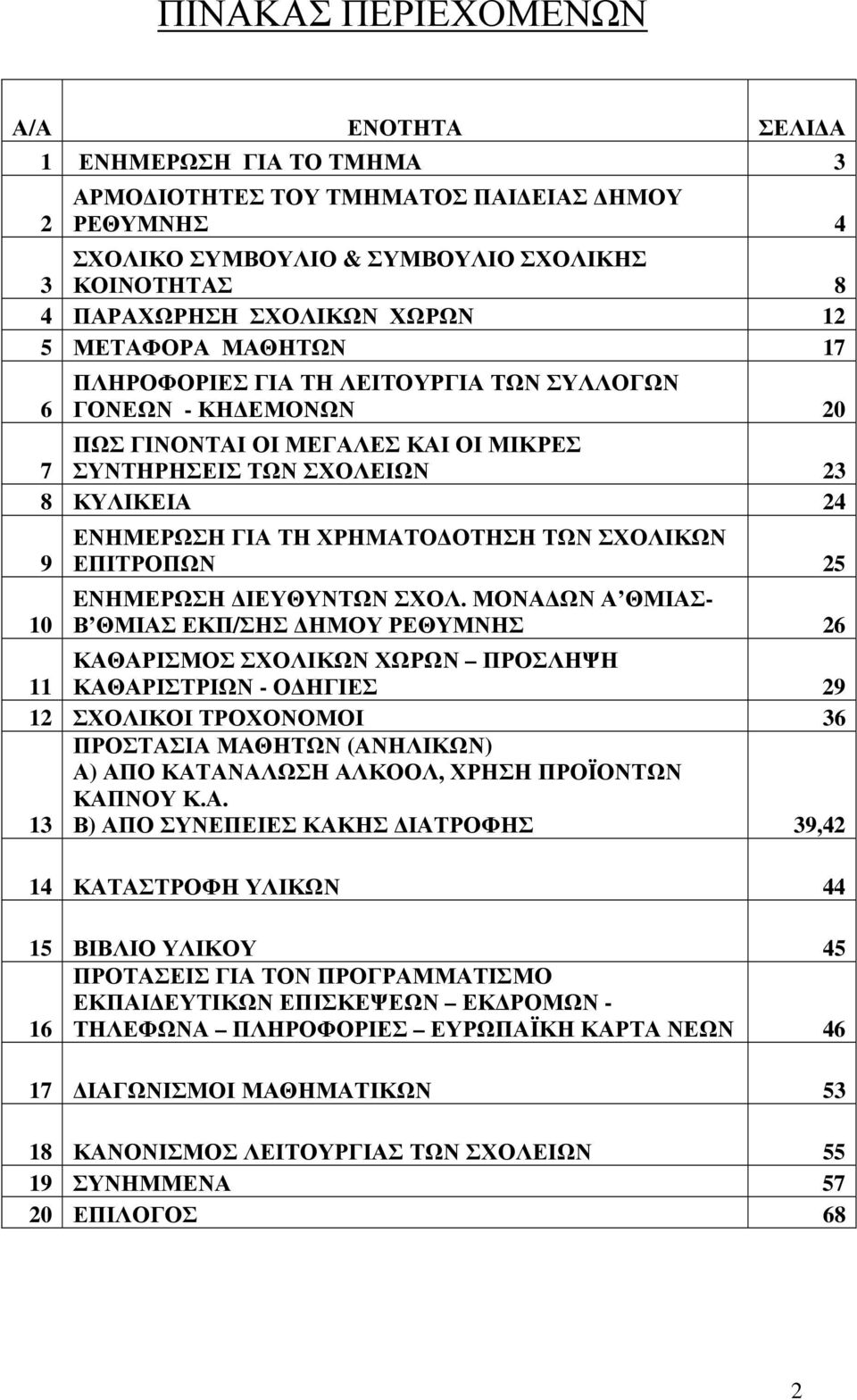 ΤΗ ΧΡΗΜΑΤΟ ΟΤΗΣΗ ΤΩΝ ΣΧΟΛΙΚΩΝ ΕΠΙΤΡΟΠΩΝ 25 EΝΗΜΕΡΩΣΗ ΙΕΥΘΥΝΤΩΝ ΣΧΟΛ.