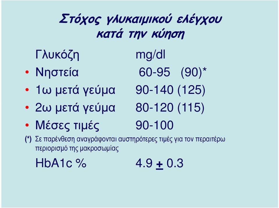 (115) Μέσες τιµές 90-100 (*) Σε παρένθεση αναγράφονται