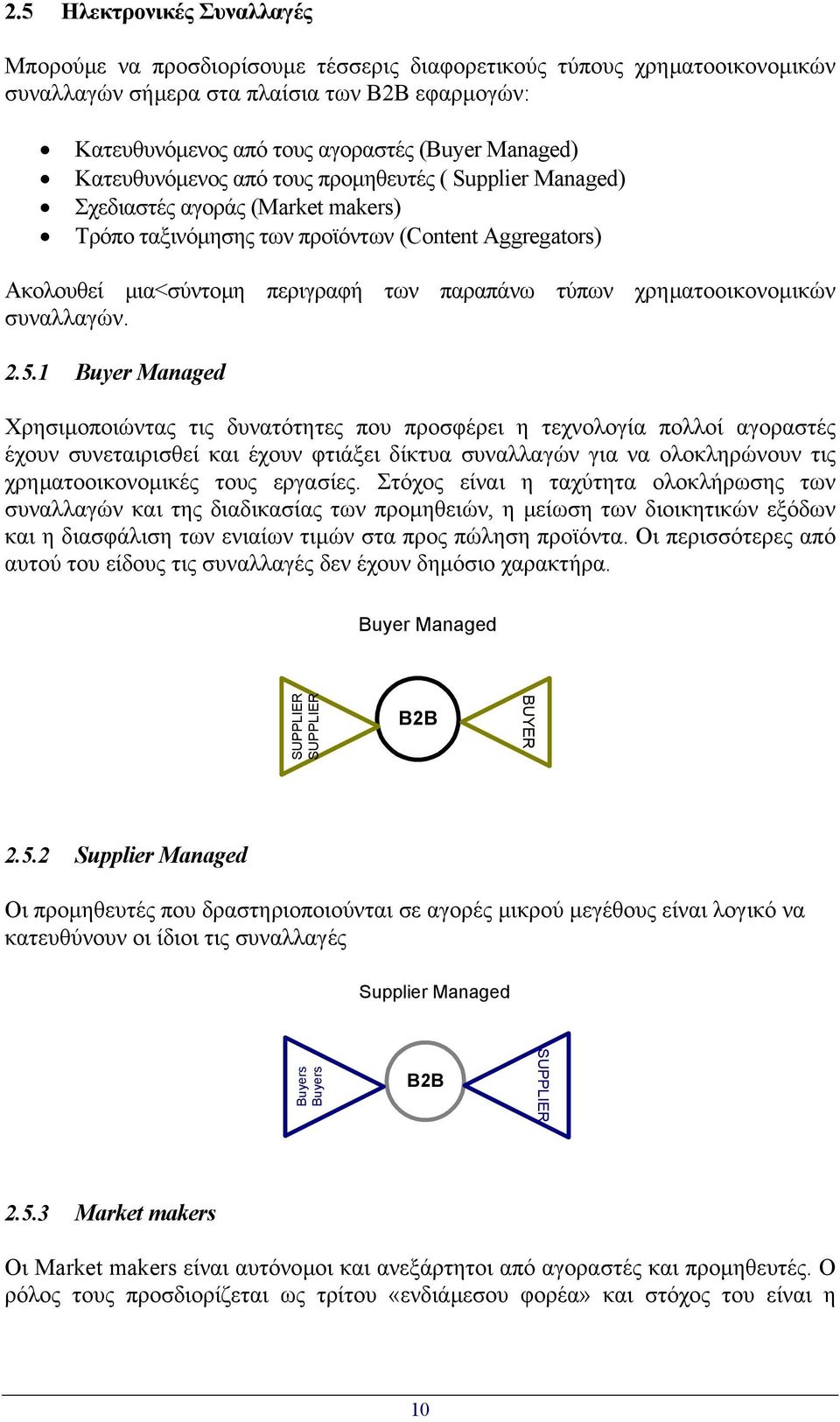 τύπων χρηµατοοικονοµικών συναλλαγών. 2.5.