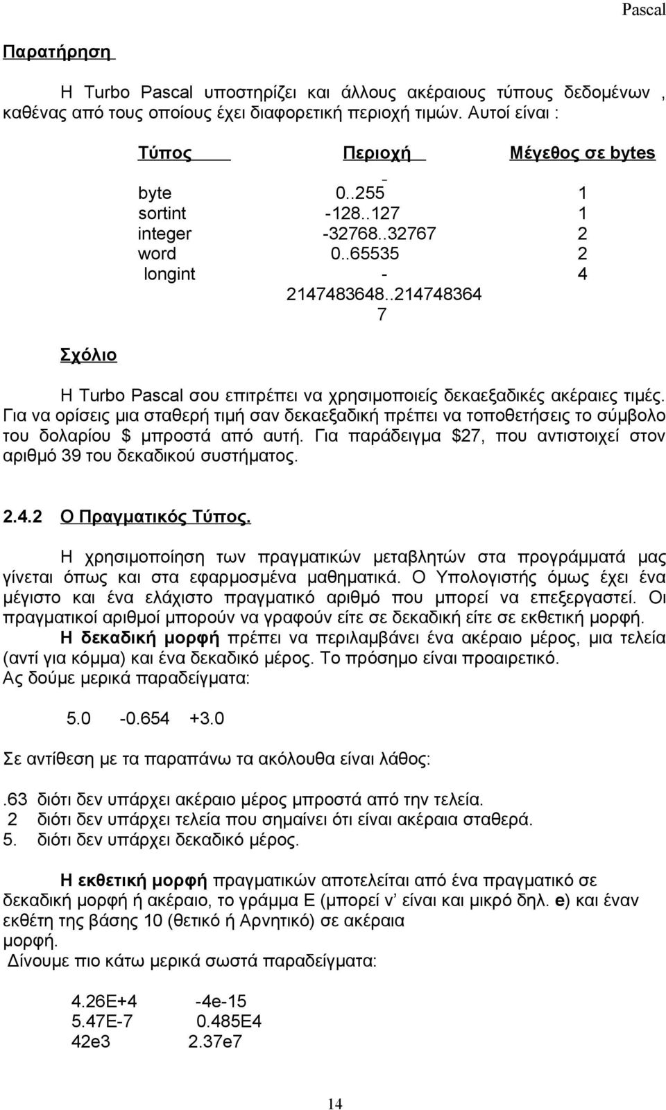 Για να ορίσεις μια σταθερή τιμή σαν δεκαεξαδική πρέπει να τοποθετήσεις το σύμβολο του δολαρίου $ μπροστά από αυτή. Για παράδειγμα $27, που αντιστοιχεί στον αριθμό 39 του δεκαδικού συστήματος. 2.4.