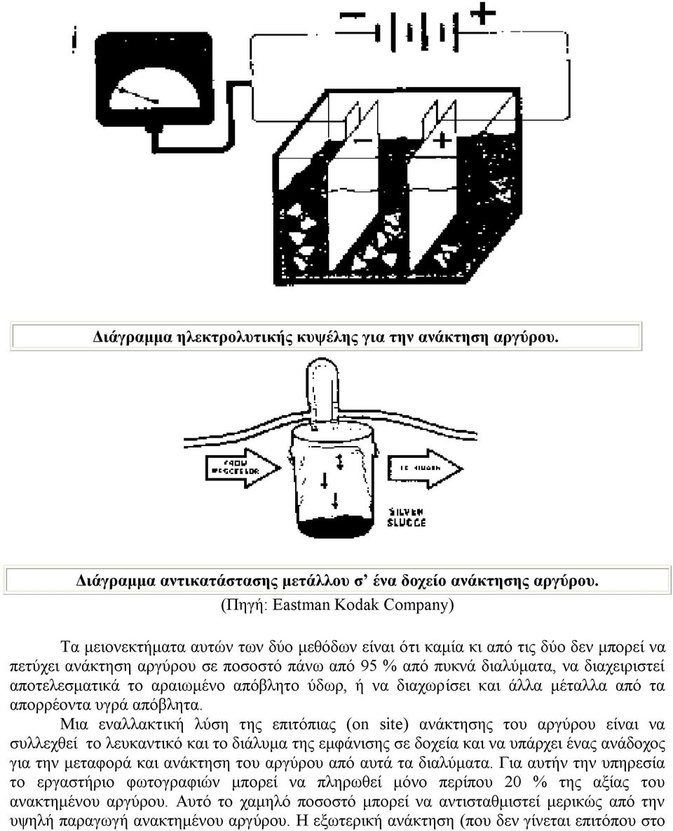 διαχειριστεί αποτελεσματικά το αραιωμένο απόβλητο ύδωρ, ή να διαχωρίσει και άλλα μέταλλα από τα απορρέοντα υγρά απόβλητα.