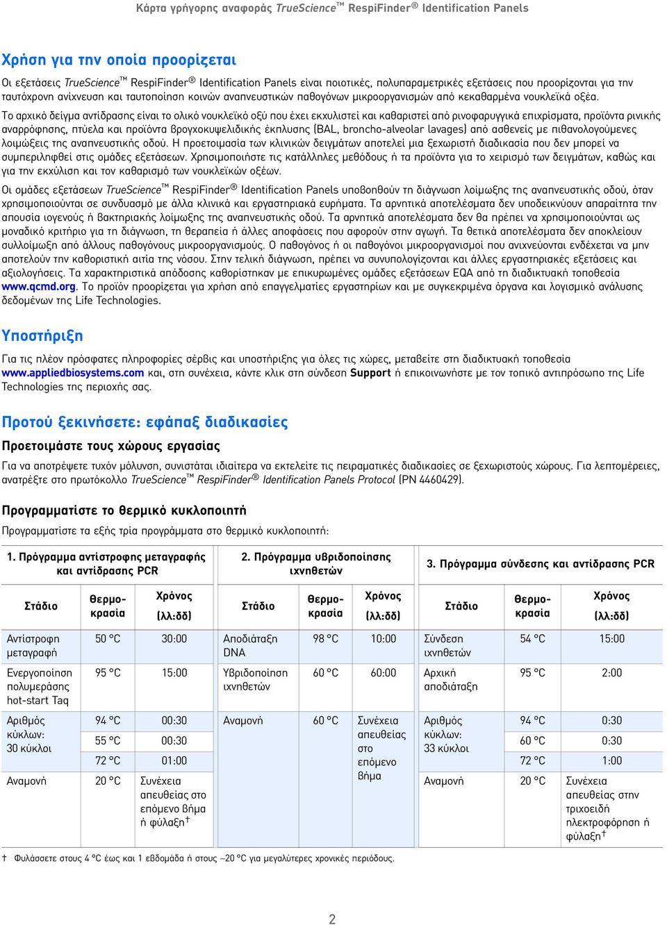 Το αρχικό δείγμα αντίδρασης είναι το ολικό νουκλεϊκό οξύ που έχει εκχυλιστεί και καθαριστεί από ρινοφαρυγγικά επιχρίσματα, προϊόντα ρινικής αναρρόφησης, πτύελα και προϊόντα βρογχοκυψελιδικής έκπλυσης