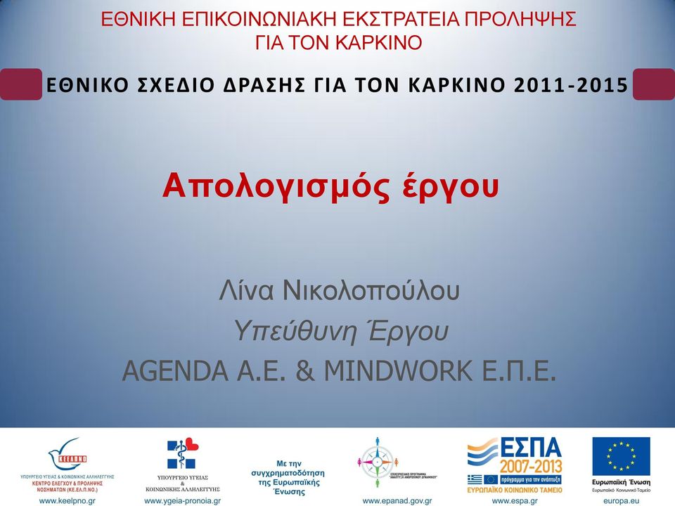 Υπεύθυνη Έργου