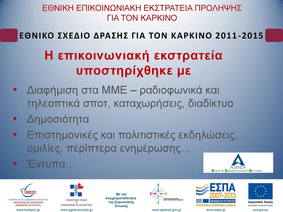 θαηαρσξήζεηο, δηαδίθηπν Γεκνζηόηεηα Δπηζηεκνληθέο