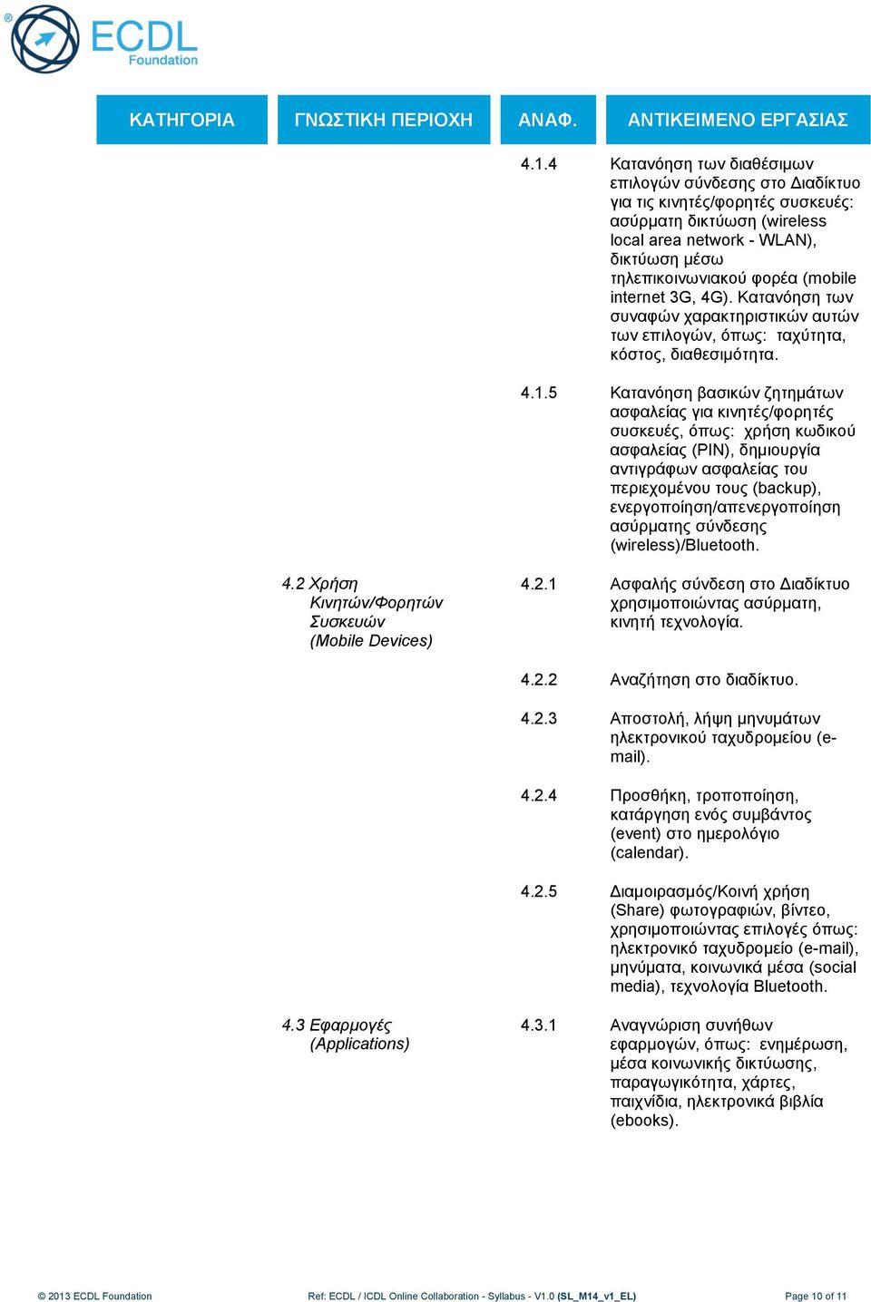 5 Κατανόηση βασικών ζητημάτων ασφαλείας για κινητές/φορητές συσκευές, όπως: χρήση κωδικού ασφαλείας (PIN), δημιουργία αντιγράφων ασφαλείας του περιεχομένου τους (backup), ενεργοποίηση/απενεργοποίηση