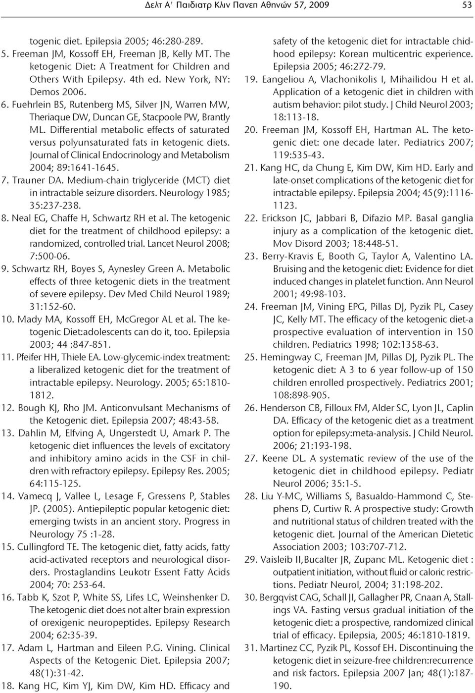 Fuehrlein BS, Rutenberg MS, Silver JN, Warren MW, Theriaque DW, Duncan GE, Stacpoole PW, Brantly ML. Differential metabolic effects of saturated versus polyunsaturated fats in ketogenic diets.