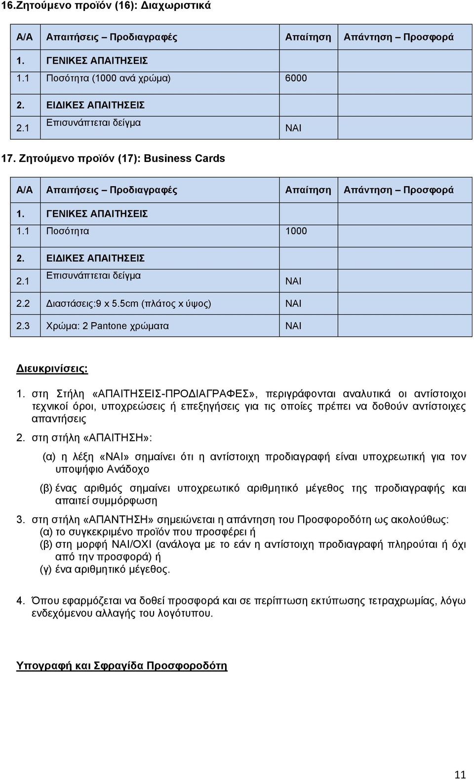 3 Χρώμα: 2 Pantone χρώματα Διευκρινίσεις: 1.