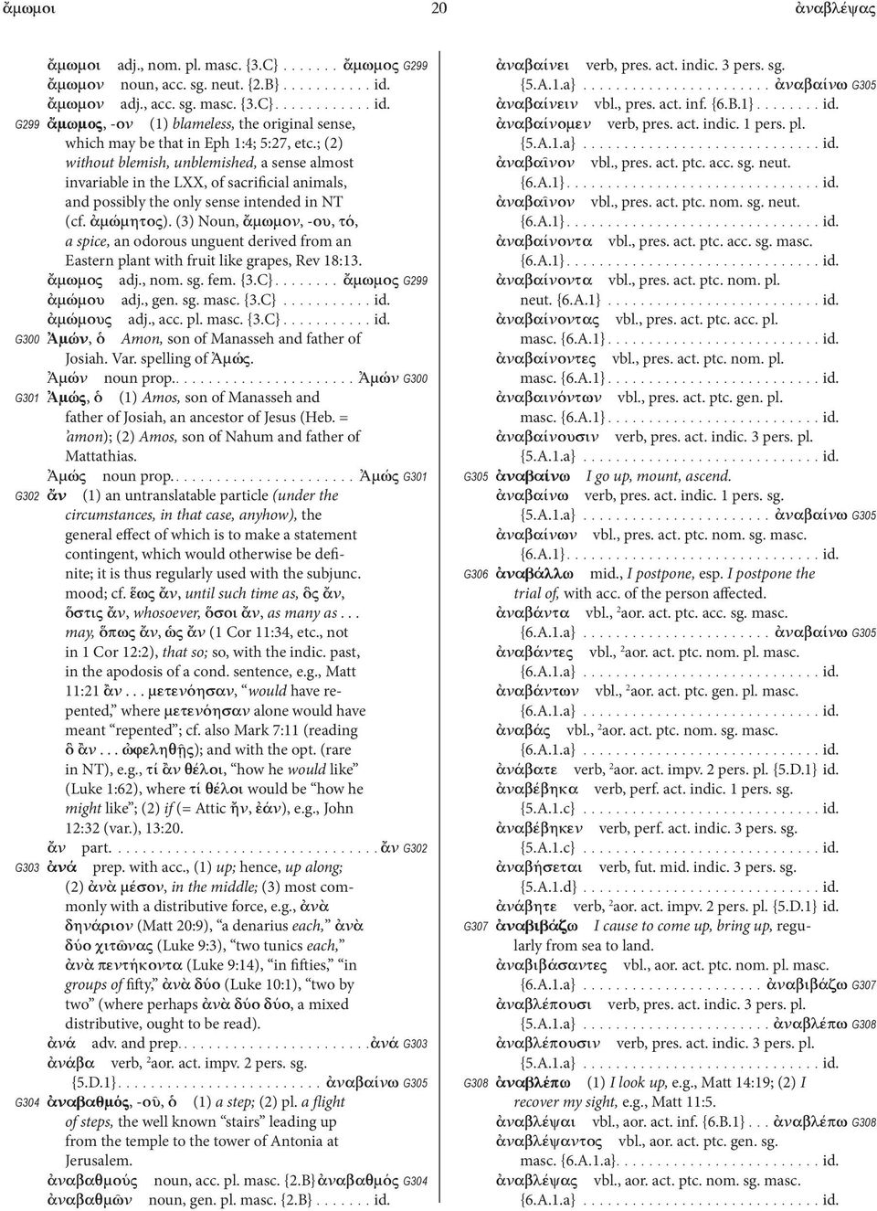 ; (2) without blemish, unblemished, a sense almost invariable in the LXX, of sacrificial animals, and possibly the only sense intended in NT (cf. ἀμώμητος).