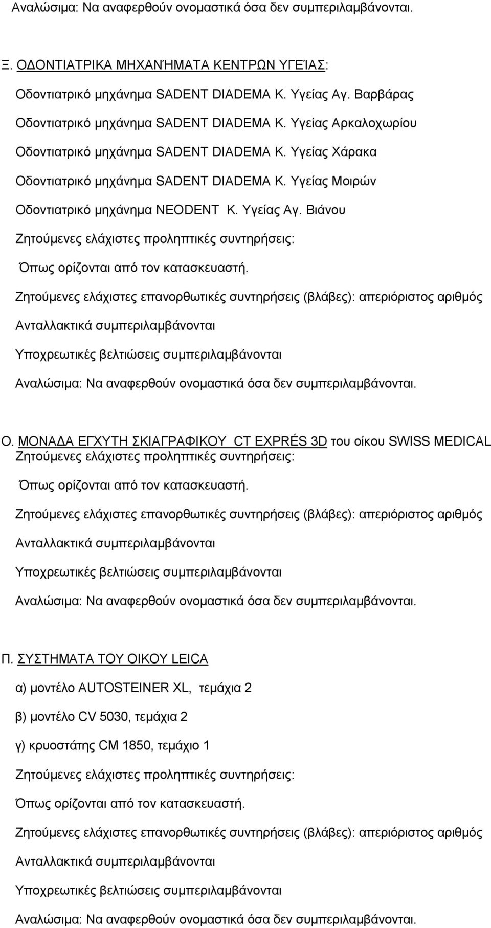 Τγείαο Υάξαθα Οδνληηαηξηθό κεράλεκα SADENT DIADEMA Κ. Τγείαο Μνηξώλ Οδνληηαηξηθό κεράλεκα ΝΔΟDENT Κ. Τγείαο Αγ. Βηάλνπ Ο.