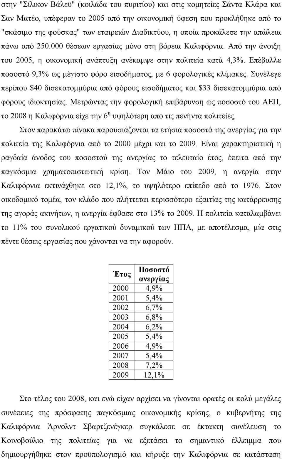 Επέβαλλε ποσοστό 9,3% ως μέγιστο φόρο εισοδήματος, με 6 φορολογικές κλίμακες. Συνέλεγε περίπου $40 δισεκατομμύρια από φόρους εισοδήματος και $33 δισεκατομμύρια από φόρους ιδιοκτησίας.