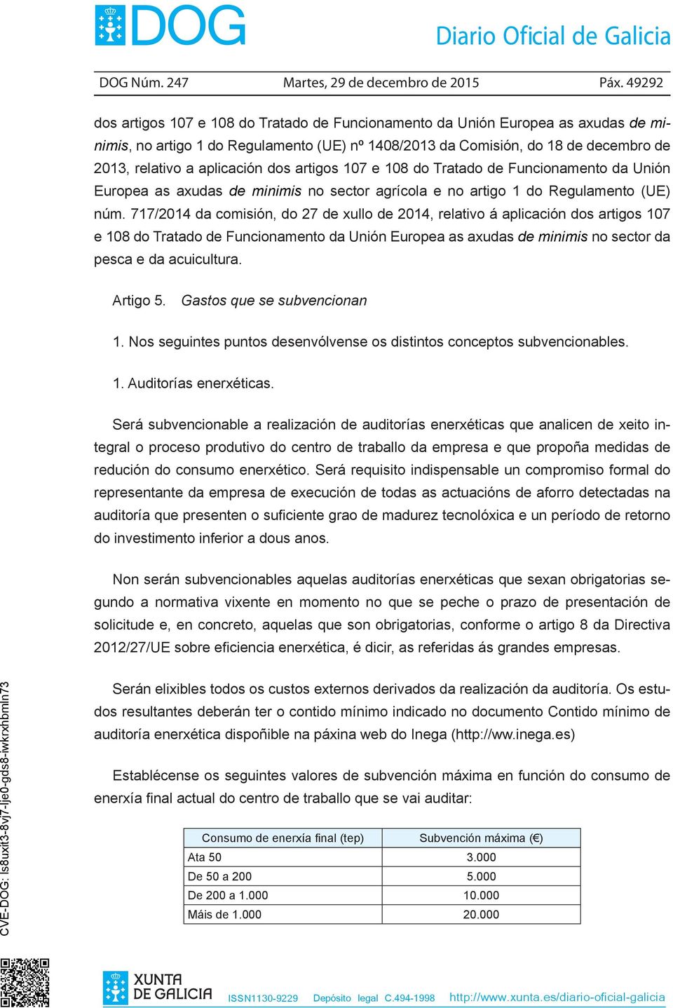 aplicación dos artigos 107 e 108 do Tratado de Funcionamento da Unión Europea as axudas de minimis no sector agrícola e no artigo 1 do Regulamento (UE) núm.