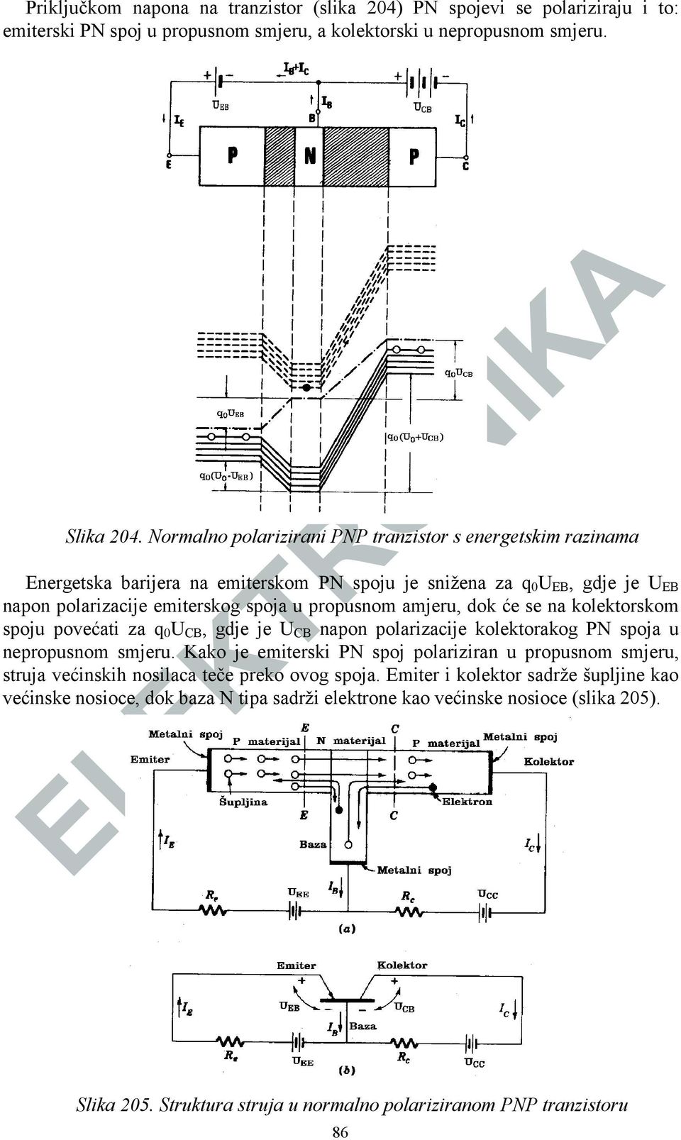 dok će se na kolektorskom spoju povećati za q 0 U CB, gdje je U CB napon polarizacije kolektorakog PN spoja u nepropusnom smjeru.