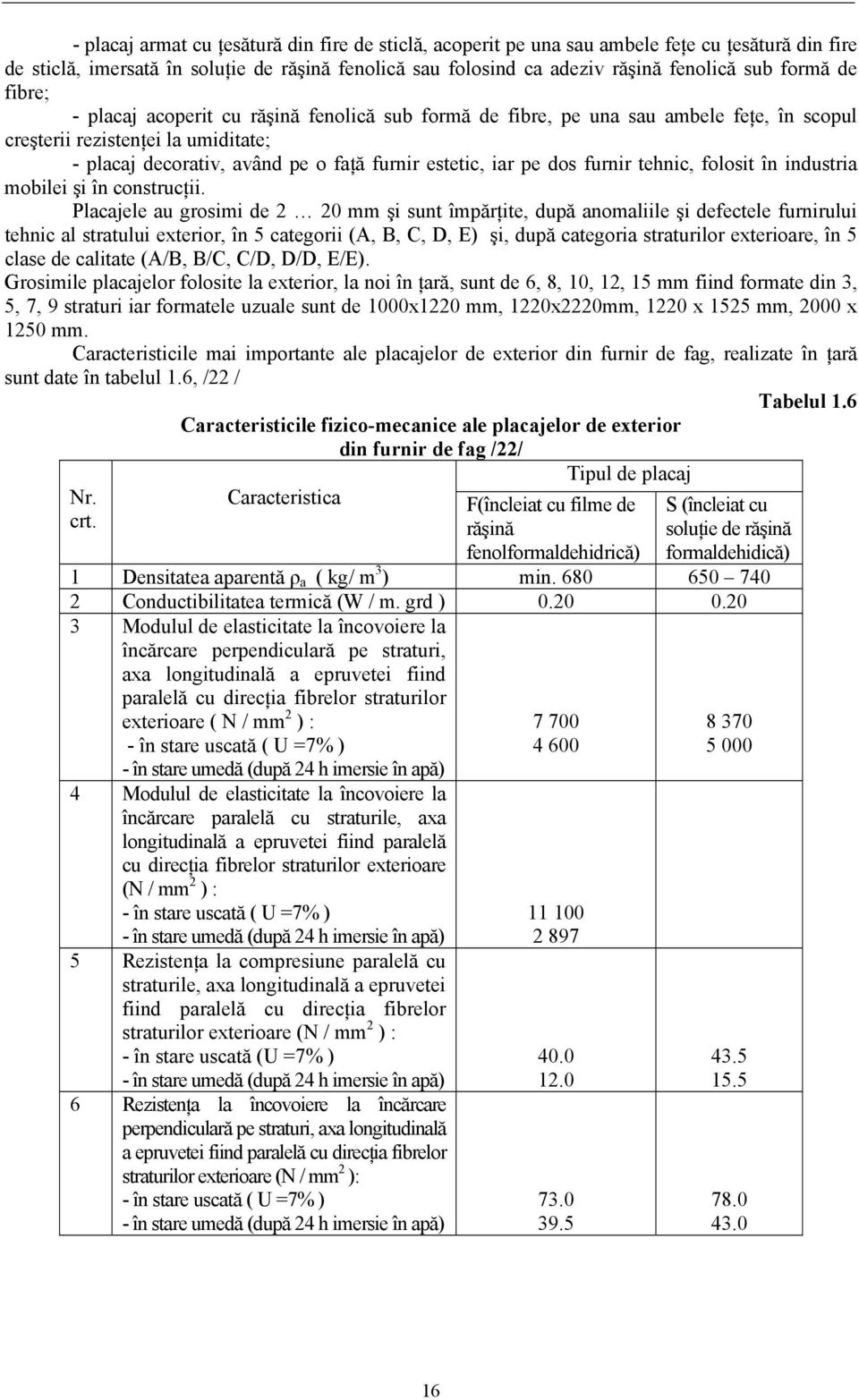 furnir tehnic, folosit în industria mobilei şi în construcţii.