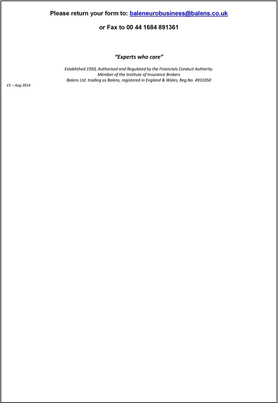 Authorised and Regulated by the Financials Conduct Authority.