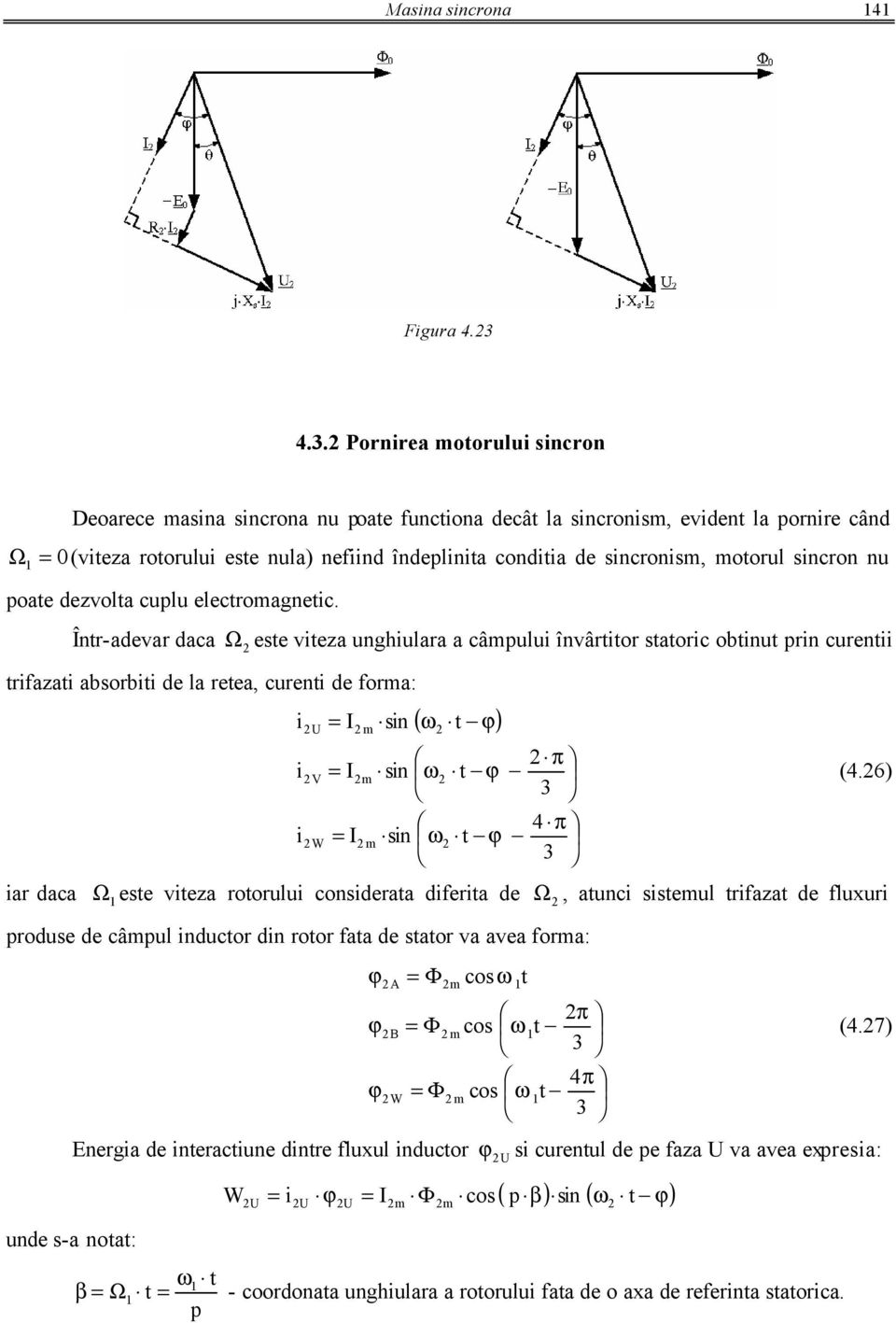 nu poate dezvolta cuplu electroagnetic.