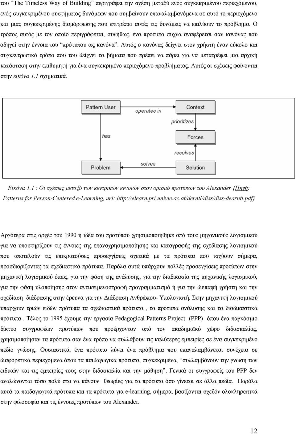 Ο τρόπος αυτός µε τον οποίο περιγράφεται, συνήθως, ένα πρότυπο συχνά αναφέρεται σαν κανόνας που οδηγεί στην έννοια του πρότυπου ως κανόνα.