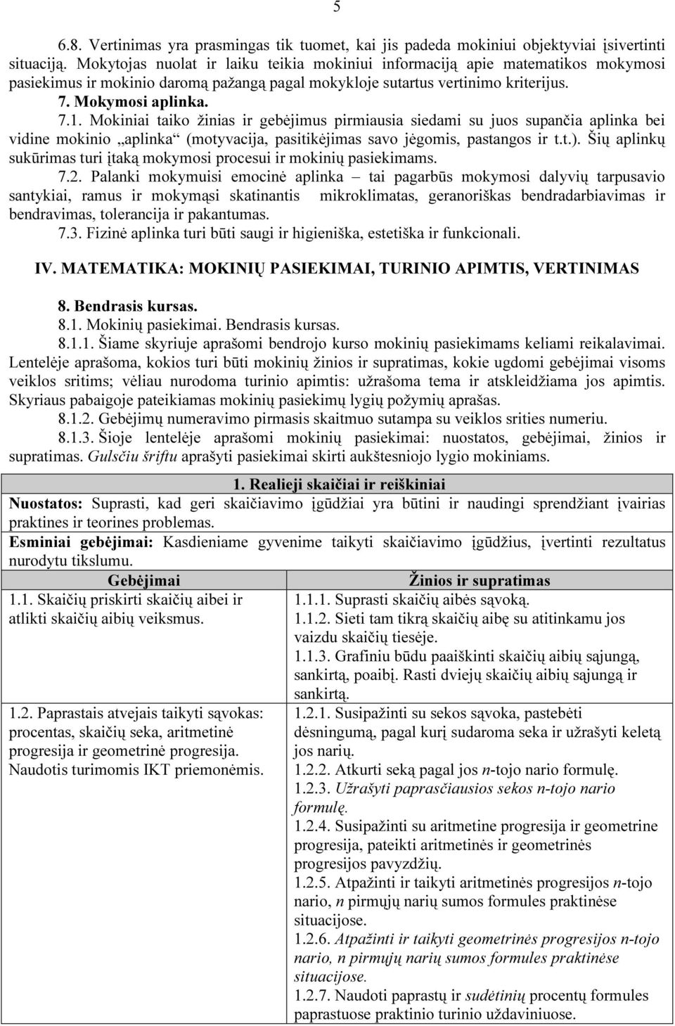 Mokinii tiko žinis ir gebėjimus pirmiusi siedmi su juos supnči plink bei vidine mokinio plink (motyvcij, psitikėjims svo jėgomis, pstngos ir t.t.).