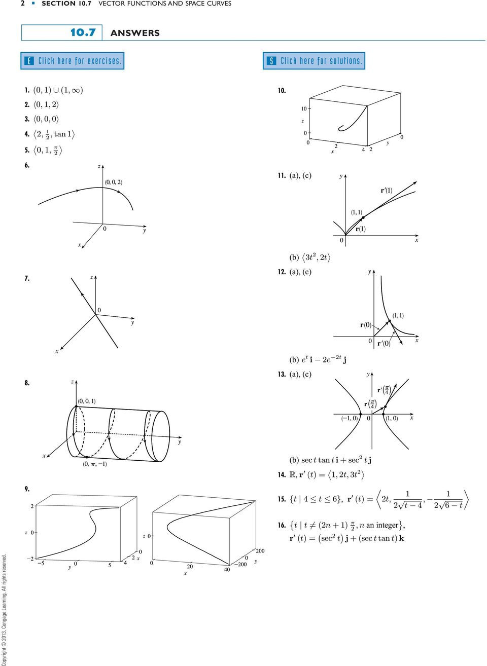 .. an 5.... 7.. (b) 8.. (b) e i e j 9.. (b) sec an sec j R r () = 5.