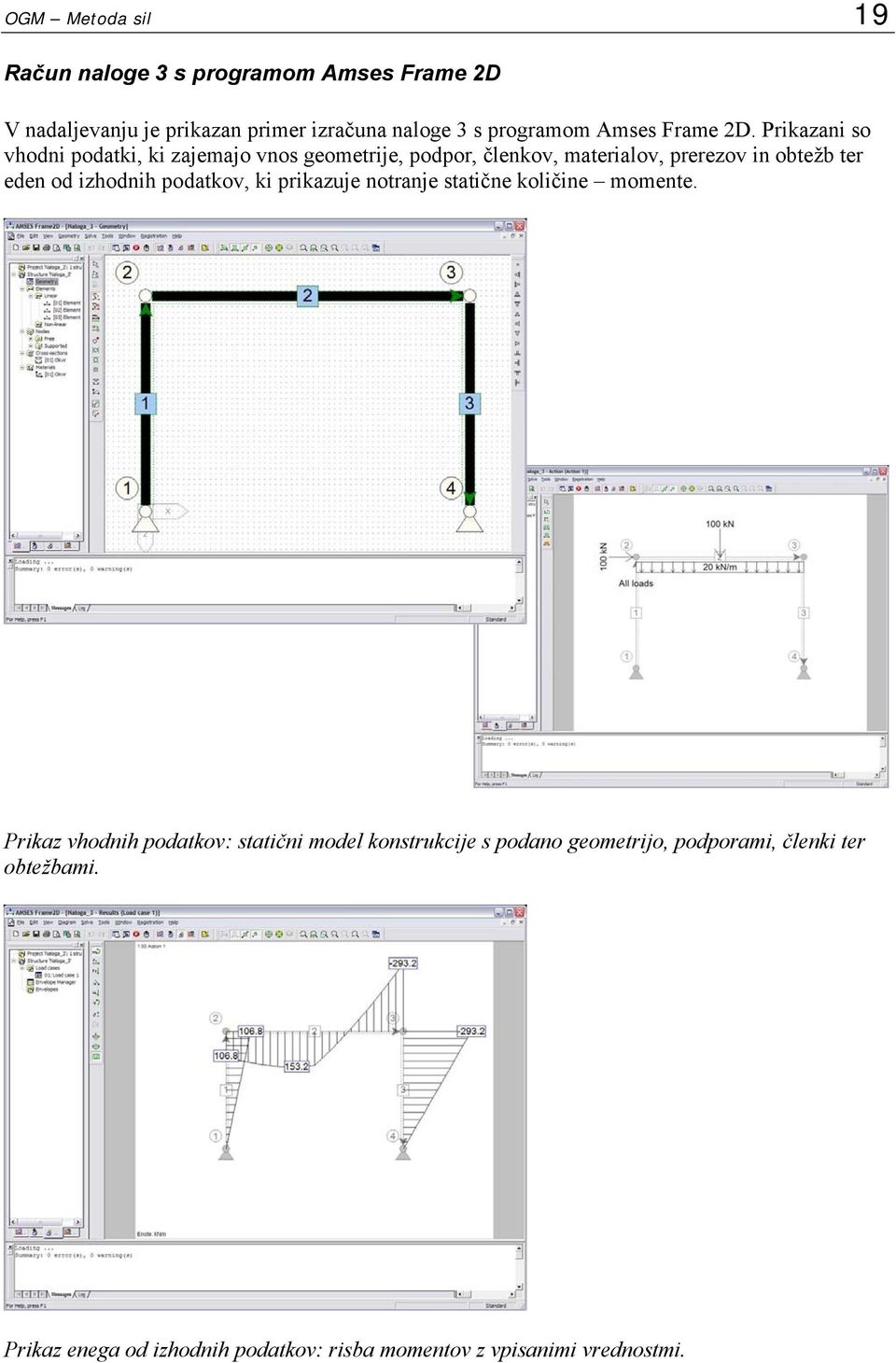 rikazani so vhodni podatki, ki zajemajo vnos geometrije, podpor, členkov, materialov, prerezov in obtežb ter eden od