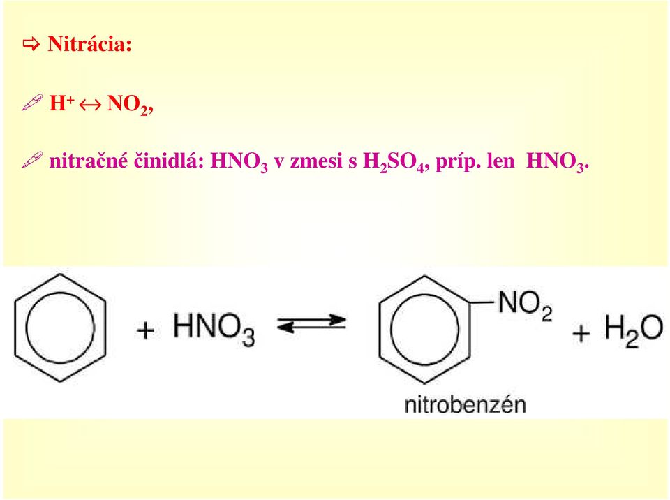 HNO 3 v zmesi s H 2