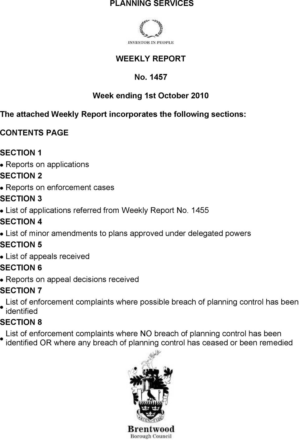 cases ΣΕΧΤΙΟΝ 3 List of applications referred from Weekly Report No.
