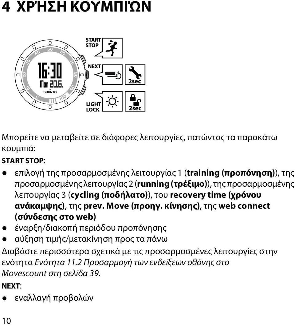 ανάκαμψης), της prev. Move (προηγ.