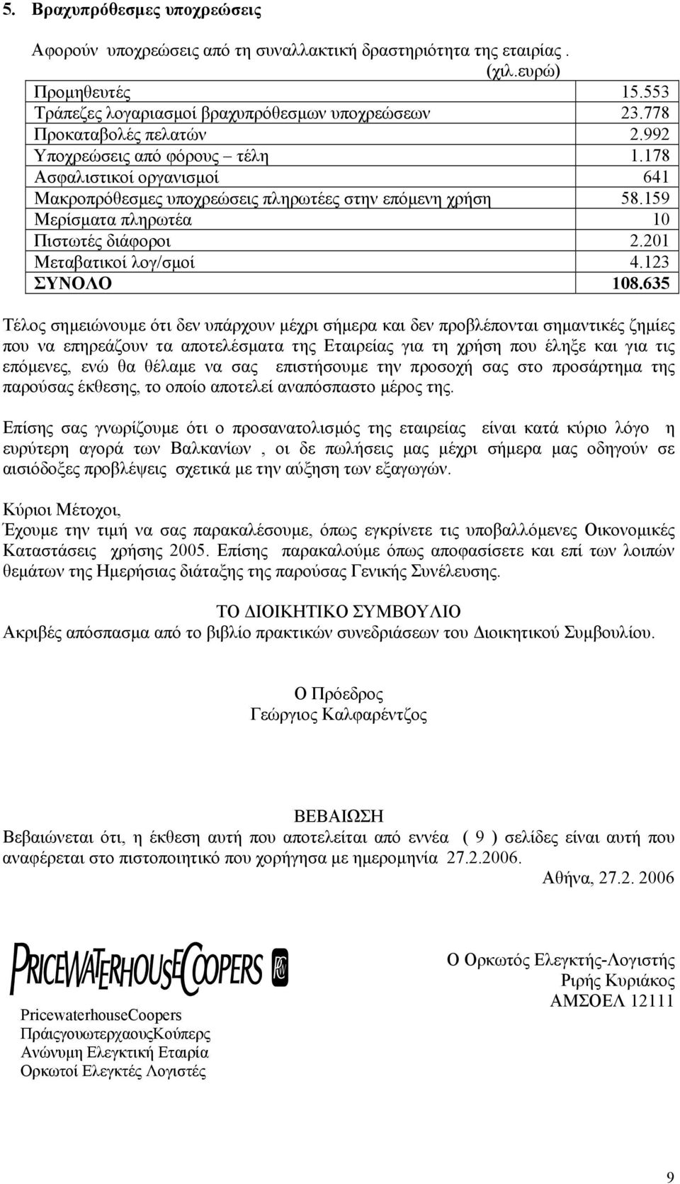 201 Μεταβατικοί λογ/σµοί 4.123 ΣΥΝΟΛΟ 108.