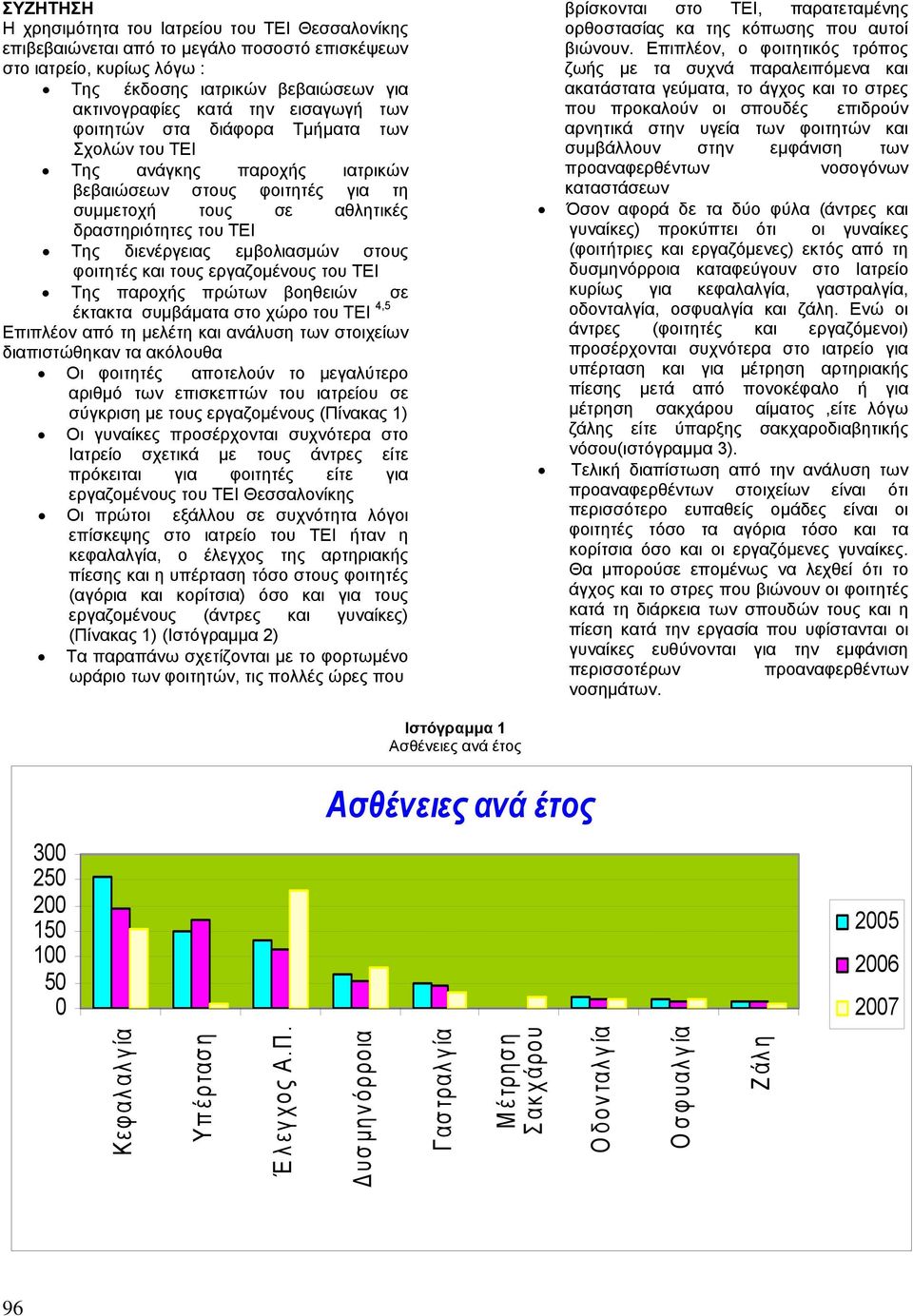 φοιτητές και τους εργαζοµένους του ΤΕΙ Της παροχής πρώτων βοηθειών σε έκτακτα συµβάµατα στο χώρο του ΤΕΙ 4,5 Επιπλέον από τη µελέτη και ανάλυση των στοιχείων διαπιστώθηκαν τα ακόλουθα Οι φοιτητές